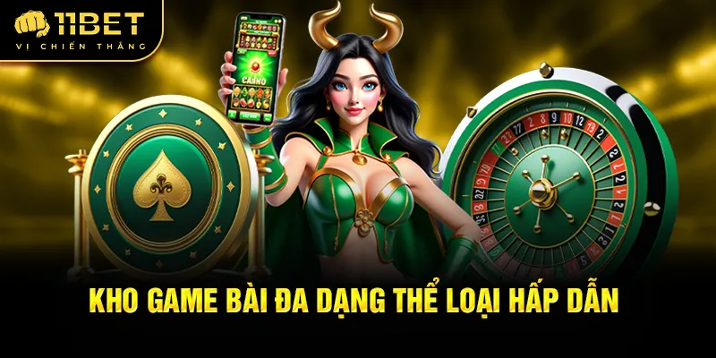 Kho game bài đa dạng thể loại hấp dẫn